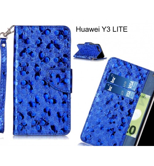 Huawei Y3 LITE  case wallet leather butterfly case