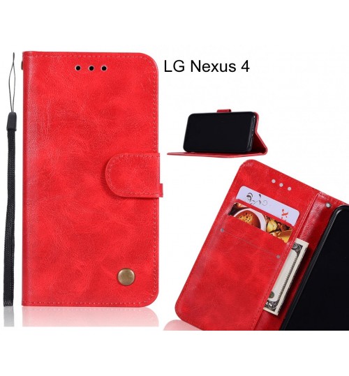 LG Nexus 4 case executive leather wallet case