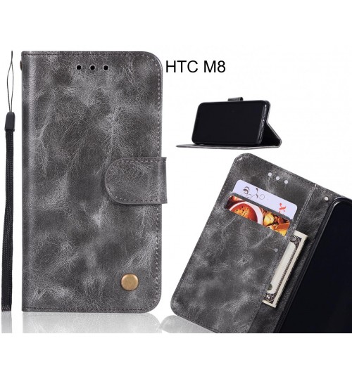 HTC M8 case executive leather wallet case