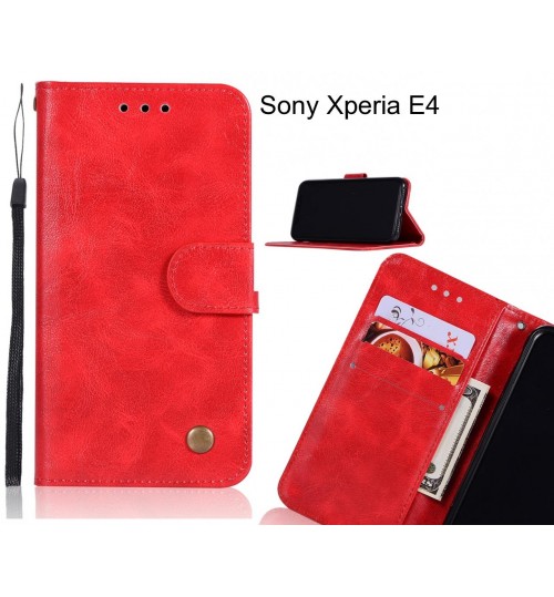 Sony Xperia E4 case executive leather wallet case