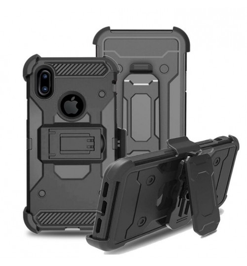 iPhone XS Hybrid armor Case+Belt Clip Holster