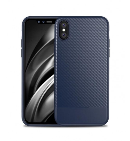 iphone XS case impact proof rugged case with carbon fiber