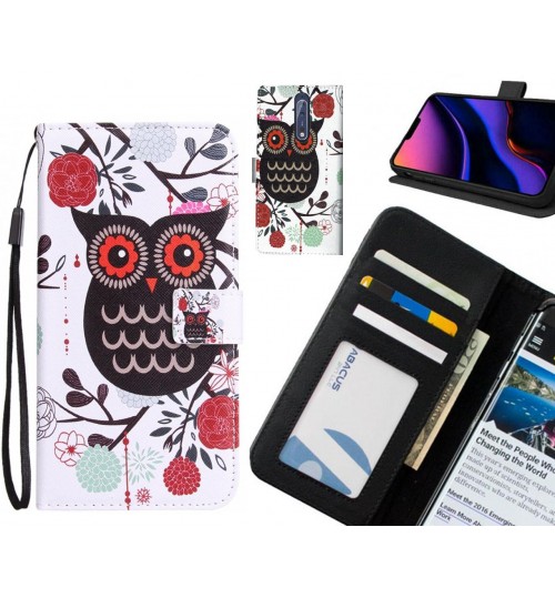 NOKIA 8 Case 3 card leather wallet case printed ID