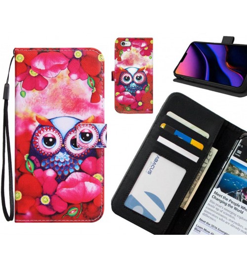 iphone 6 Case 3 card leather wallet case printed ID