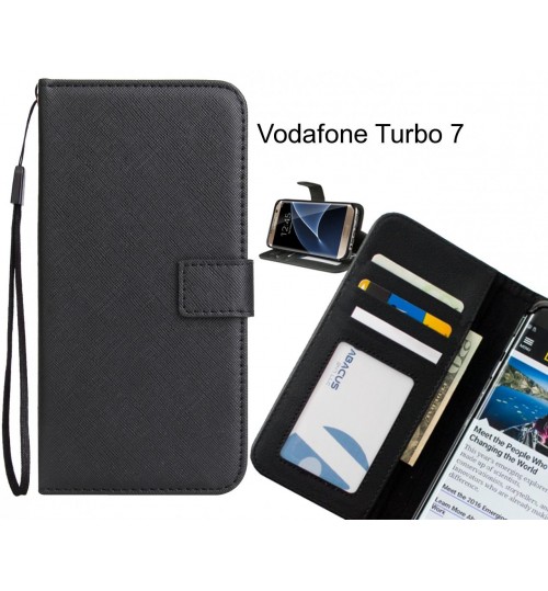 Vodafone Turbo 7 Case Wallet Leather ID Card Case