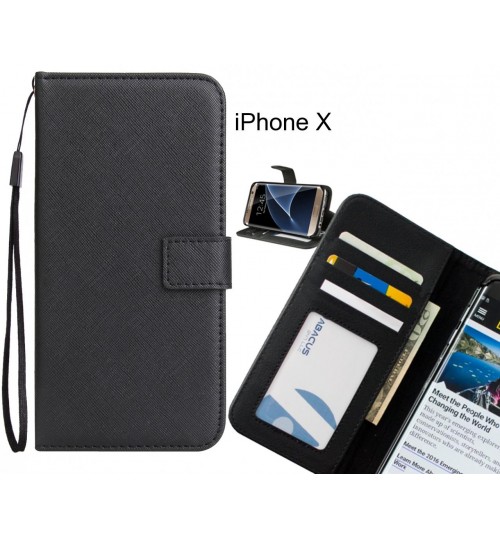 iPhone X Case Wallet Leather ID Card Case
