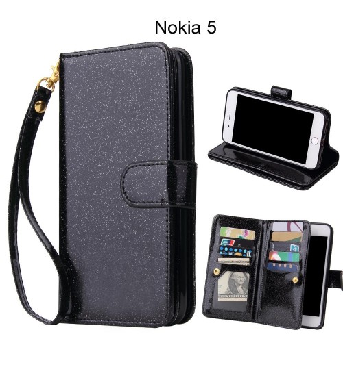 Nokia 5 Case Glaring Multifunction Wallet Leather Case