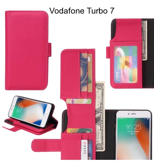 Vodafone Turbo 7 Case Leather Wallet Case Cover