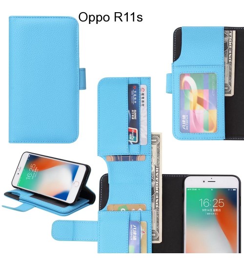 Oppo R11s Case Leather Wallet Case Cover