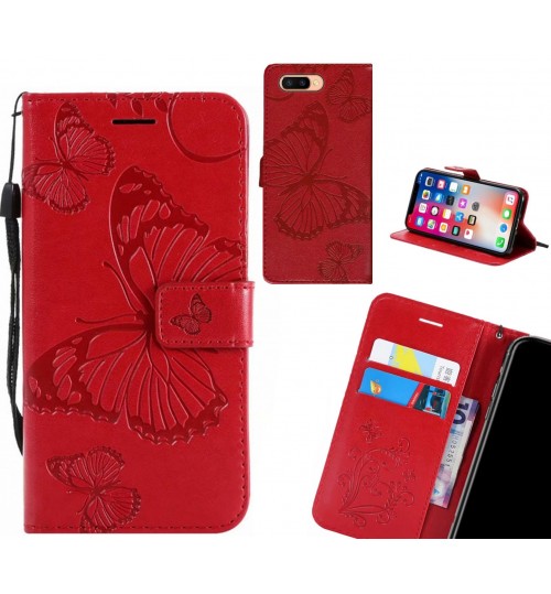 Oppo R11s Case Embossed Butterfly Wallet Leather Case