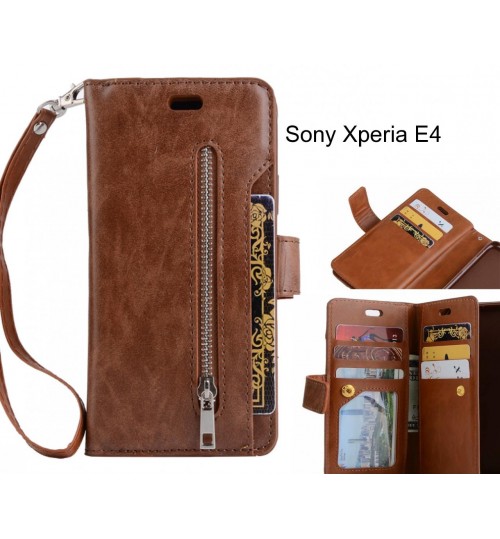 Sony Xperia E4 case all in one multi functional Wallet Case