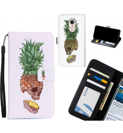 Alcatel 3c case 3 card leather wallet case printed ID