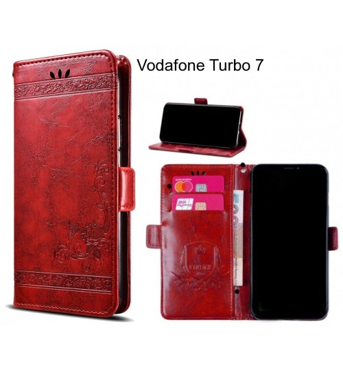 Vodafone Turbo 7 Case retro leather wallet case