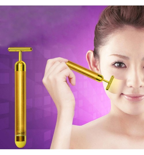 24K Golden Energy Beauty Bar Facial Massager