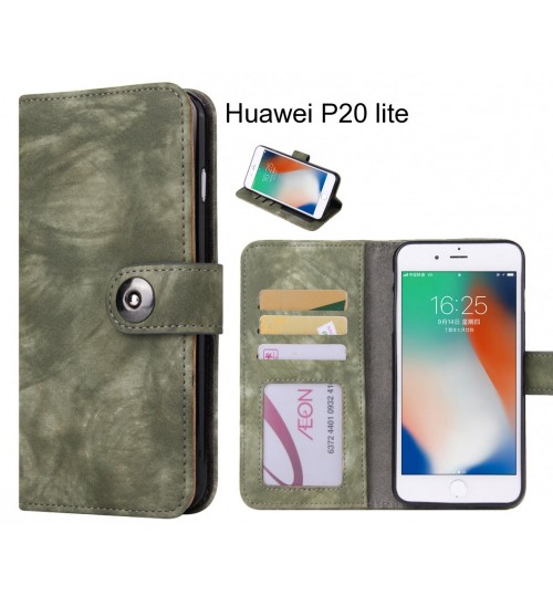 Huawei P20 lite case retro leather wallet case