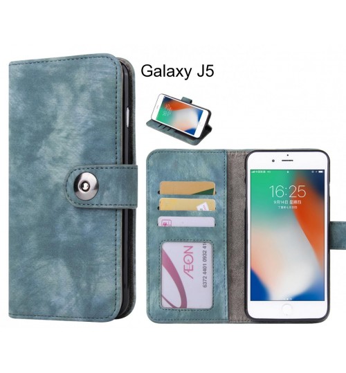 Galaxy J5 case retro leather wallet case