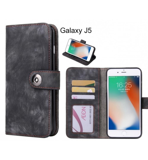 Galaxy J5 case retro leather wallet case