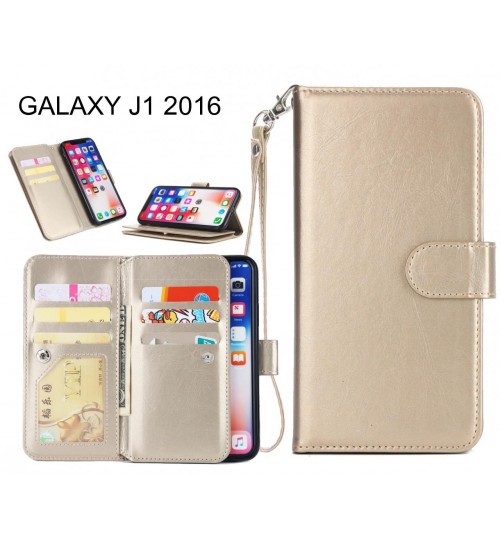 GALAXY J1 2016 Case triple wallet leather case 9 card slots