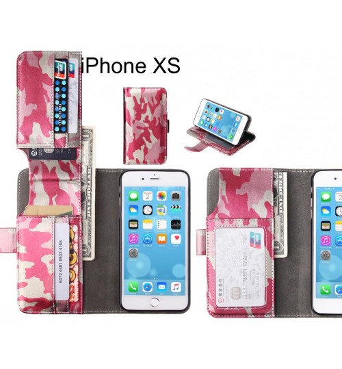iPhone XS Case Wallet Leather Flip Case 7 Card Slots
