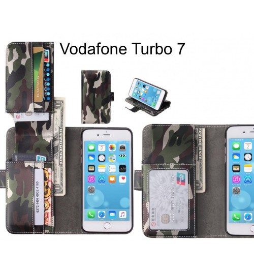 Vodafone Turbo 7 Case Wallet Leather Flip Case 7 Card Slots