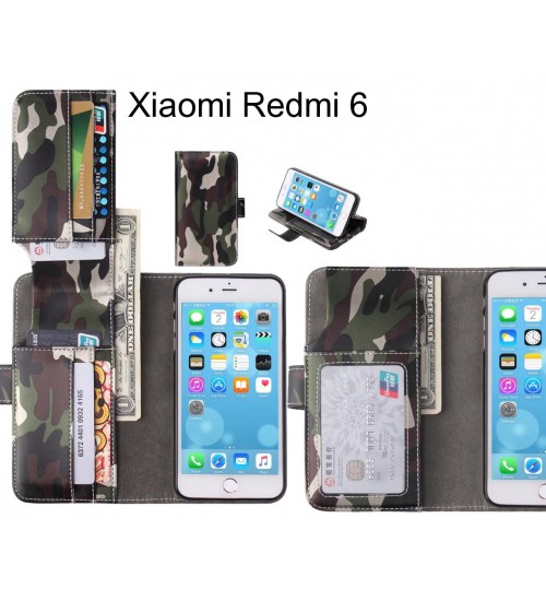 Xiaomi Redmi 6 Case Wallet Leather Flip Case 7 Card Slots