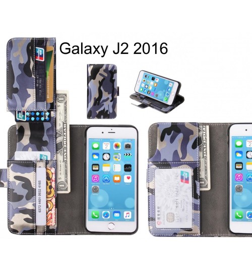Galaxy J2 2016 Case Wallet Leather Flip Case 7 Card Slots