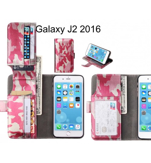 Galaxy J2 2016 Case Wallet Leather Flip Case 7 Card Slots