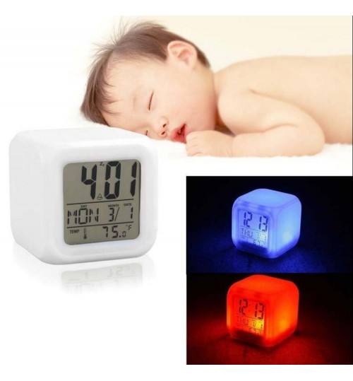 Digital LED Alarm Clock 7 Colours