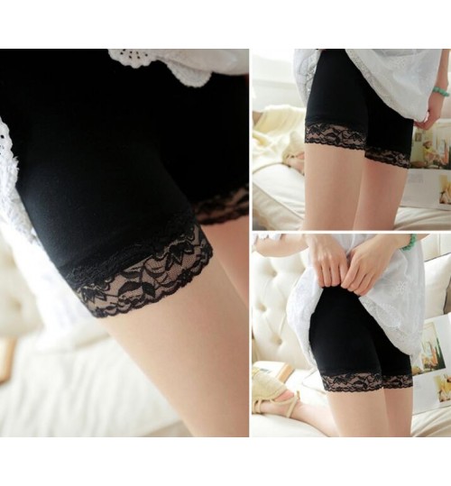 Lace Tiered Skirts Short Skirt Dress Under Safety Legging Hot Pants