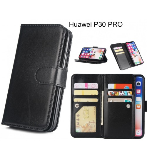 Huawei P30 PRO  Case triple wallet leather case 9 card slots