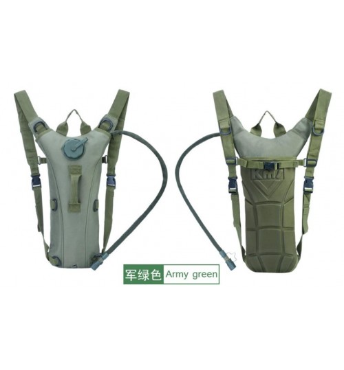 3L Tactical Water Bladder Bag Camping Backpack Pack Hiking Outdoor