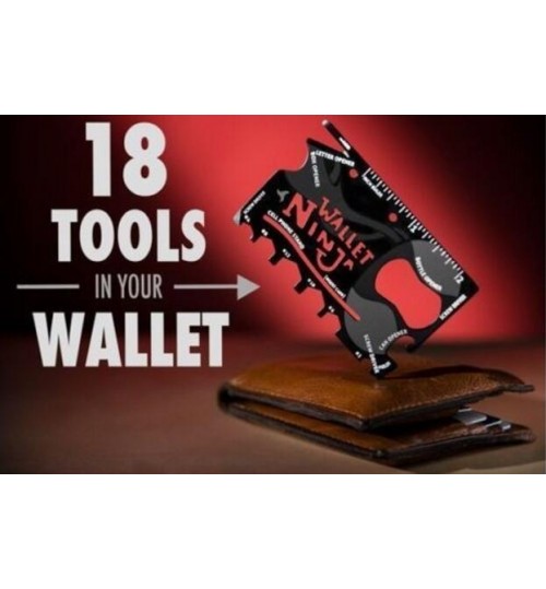 Wallet Ninja 18 Tools in 1 Credit Card Sized