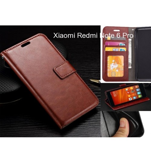 Xiaomi Redmi Note 6 Pro case Fine leather wallet case