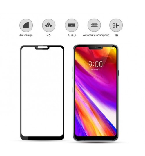 LG G7  FULL Screen covered Tempered Glass Screen Protector