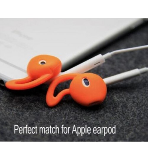 1 Pair Soft Clear Silicone Earplugs Earbuds Cover For Apple iPhone