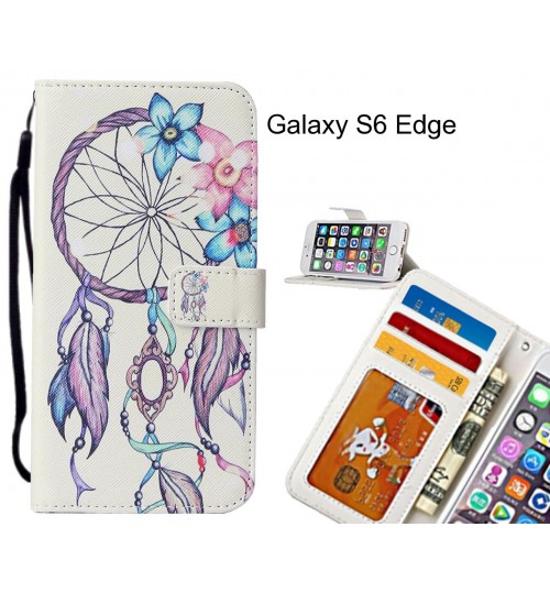 Galaxy S6 Edge case leather wallet case printed ID