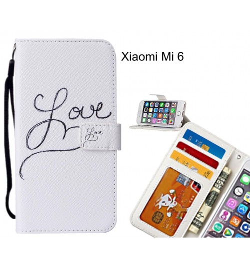 Xiaomi Mi 6 case leather wallet case printed ID