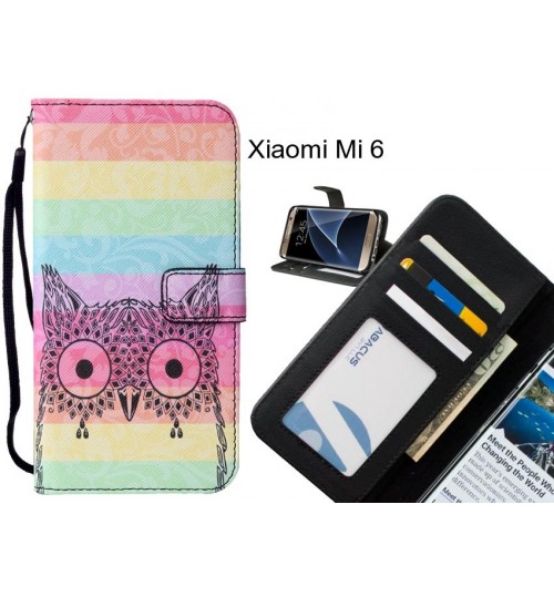 Xiaomi Mi 6 case leather wallet case printed ID