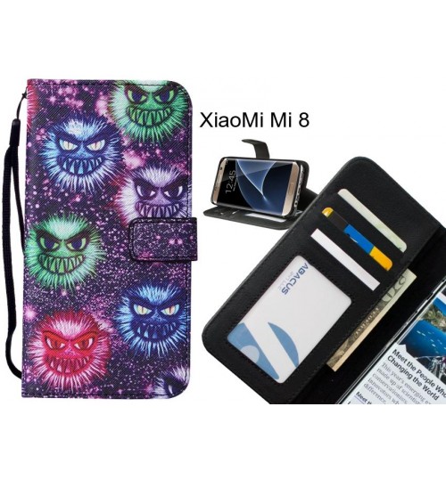 XiaoMi Mi 8 case leather wallet case printed ID