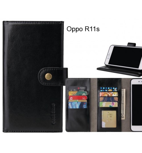 Oppo R11s Case 9 card slots wallet leather case folding stand
