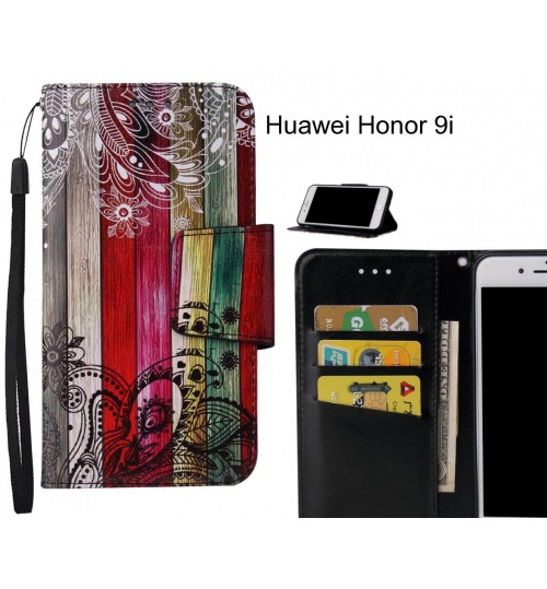 Huawei Honor 9i Case wallet fine leather case printed