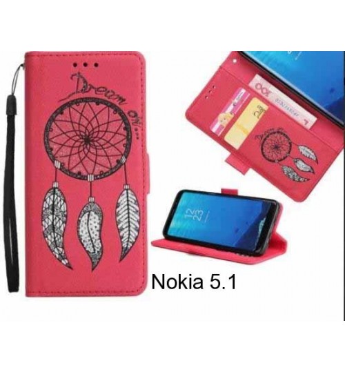 Nokia 5.1  case Dream Cather Leather Wallet cover case
