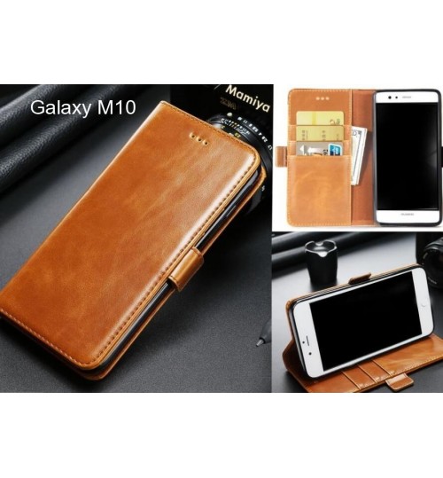 Galaxy M10 case executive leather wallet case