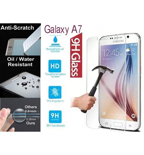 Galaxy A7 tempered Glass Screen Protector Film Samsung