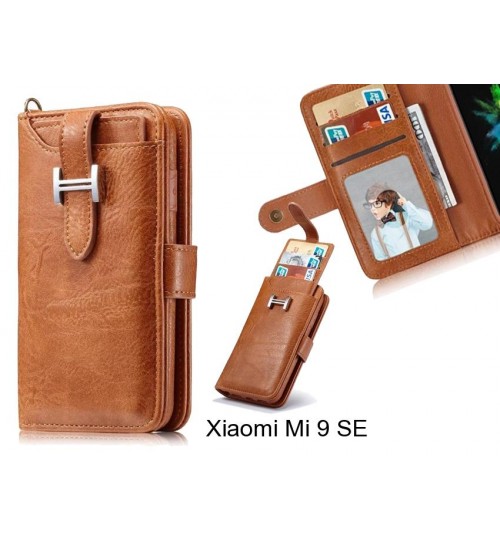 Xiaomi Mi 9 SE Case Retro leather case multi cards cash pocket