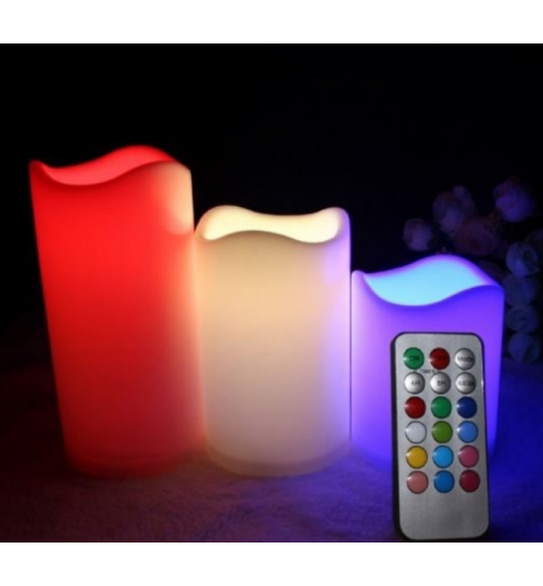 LED Candles 3PCS with Remote Control Flameless