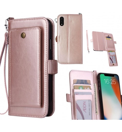 Huawei Y6 Pro 2019  Case Retro Leather Wallet Case