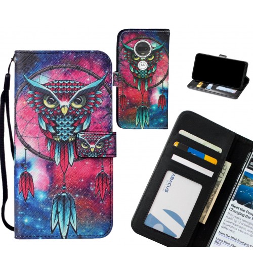 MOTO G7 case 3 card leather wallet case printed ID