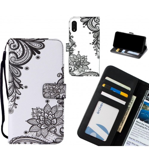 Huawei Y6 Pro 2019 case 3 card leather wallet case printed ID