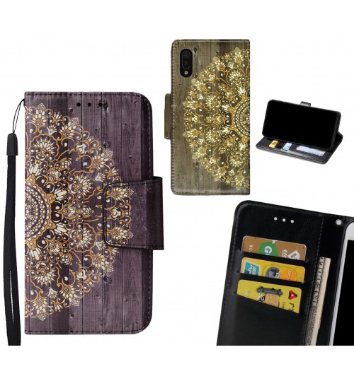 Huawei Y6 Pro 2019 Case wallet fine leather case printed